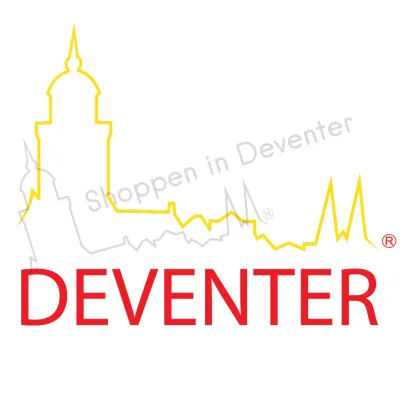 Deventer autosticker rood-geel