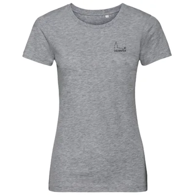 Deventer classic T-shirt dames grijs