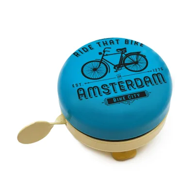Fietsbel Amsterdam blauw Ride that bike