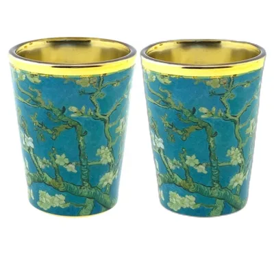 Set van 2 shotglaasjes Vincent van Gogh Amandelbloesem