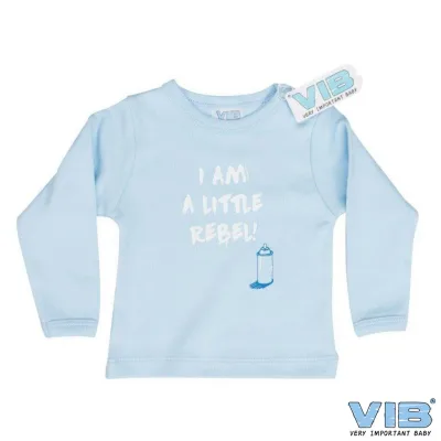 Blauw VIB 'I'm a Little Rebel' T-shirt voor Baby's (3-6 maanden)
