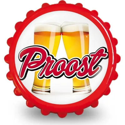 Flesopener met tekst PROOST!