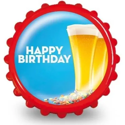 Feestelijke Flesopener voor Jarige - Happy Birthday