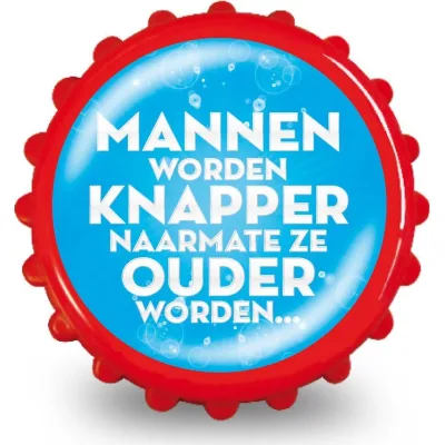 Grappige Flesopener - Mannen Worden Knapper