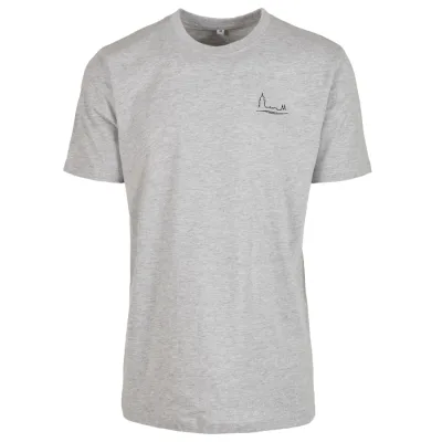 Deventer wave T-shirt heren grijs