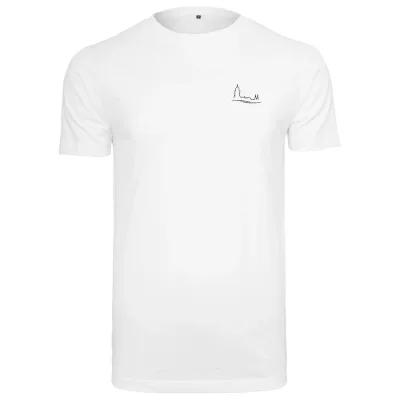 Deventer wave T-shirt heren wit