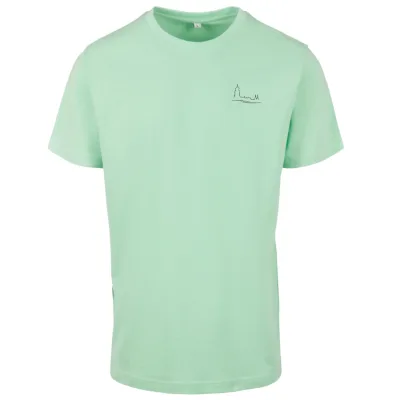 Deventer wave T-shirt heren mint groen