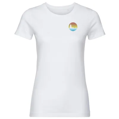 Deventer retro klein dames T-shirt wit zonder tekst
