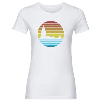 Deventer retro dames T-shirt wit zonder tekst