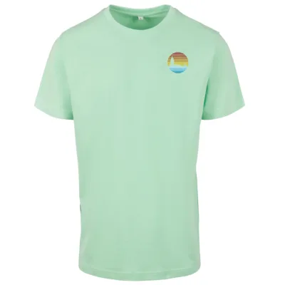 Deventer retro klein heren T-shirt mint groen zonder tekst