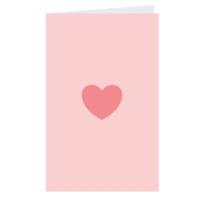 Kaart Hartje roze