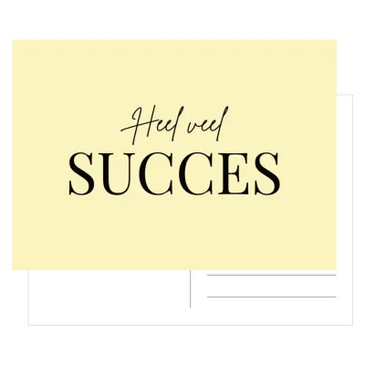 Kaart Heel veel succes geel