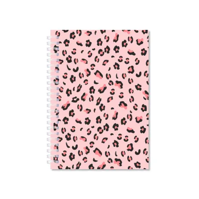 Notitieboek dierenprint roze