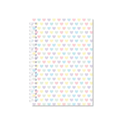 Notitieboek hartjes patroon