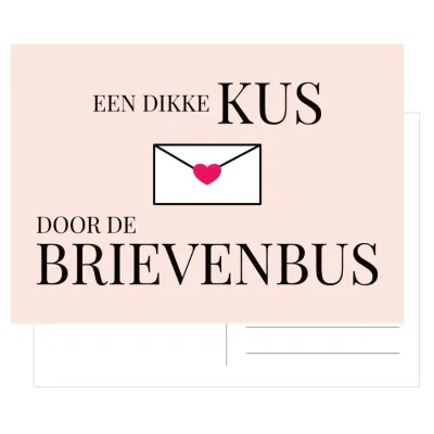 Kaart Kus door de brievenbus