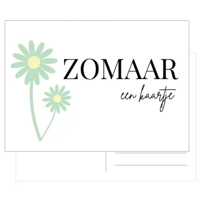 Kaart Zomaar een kaartje