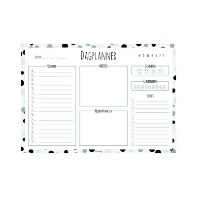 Dagplanner Stippen groen