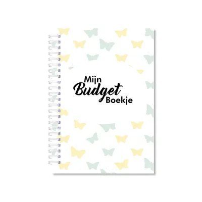 Budget boekje patroon vlinders