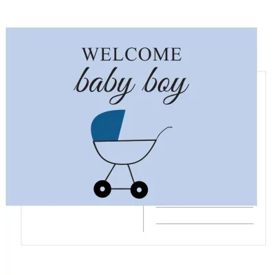 Kaart Welcome baby boy