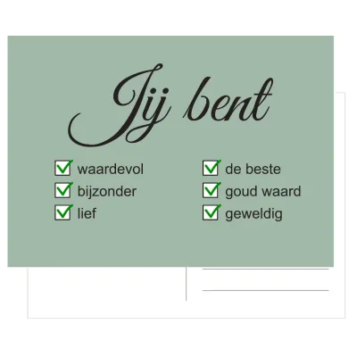 Kaart Jij bent