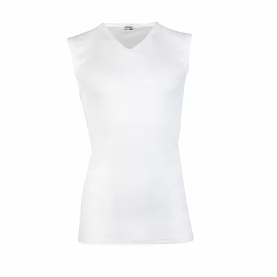 Beeren heren shirt V-hals wit