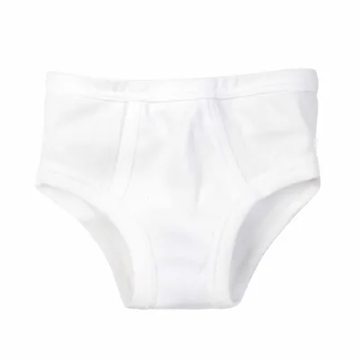 Beeren Jongens slip wit, 2 stuks