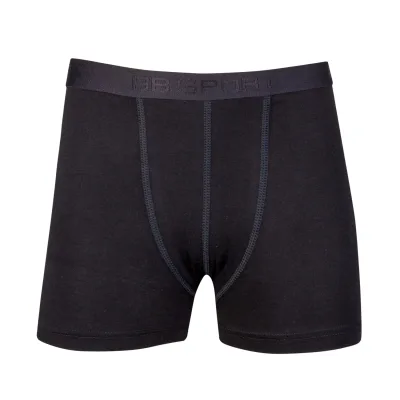 Jongens boxershort stretch zwart, 2 stuks