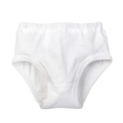 Meisjes slip Patricia wit, 2 stuks