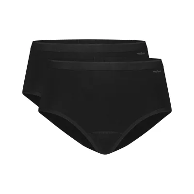 Ten Cate dames slip 32280 midi zwart 2-pack