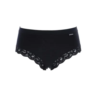 Cotonella midi slip, softline boord AD178  3-Pack zwart