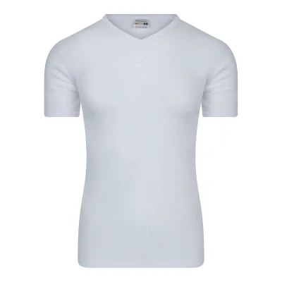 Beeren heren T-shirt V-hals wit