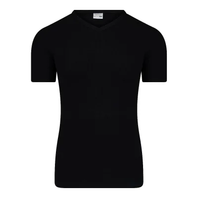 Beeren heren T-shirt V-hals zwart