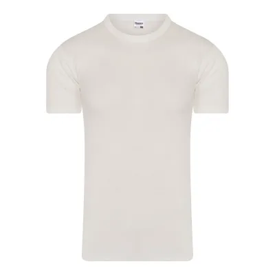 Beeren Thermo Heren Shirt Korte Mouwen wit