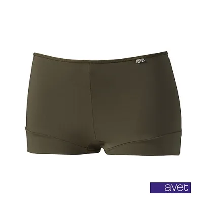 Avet dames shortje Kaki