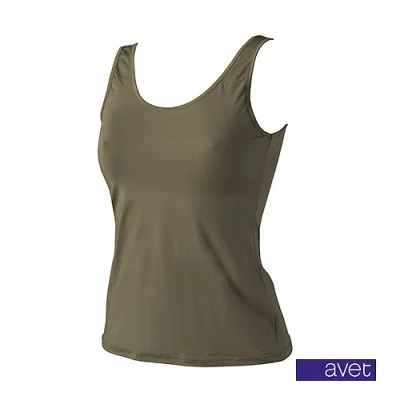 Avet dames hemd Kaki 7591