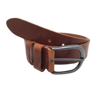 Broekriem  3,5 cm cognac