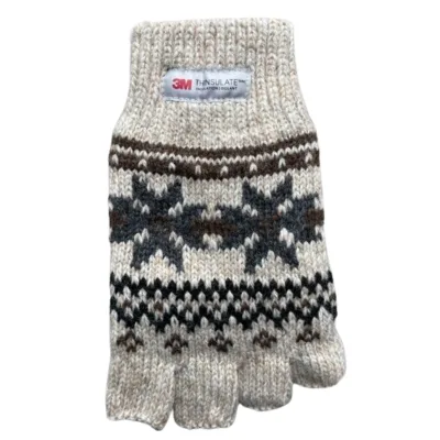 Noorse handschoenen zonder toppen dames beige