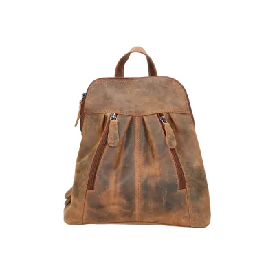 LD leren rugtas bruin