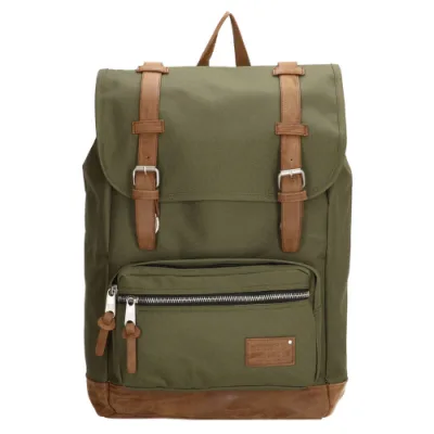 EB RUGZAK SANTIAGO OLIJFgroen 17 INCH LAPTOP 23 LITER