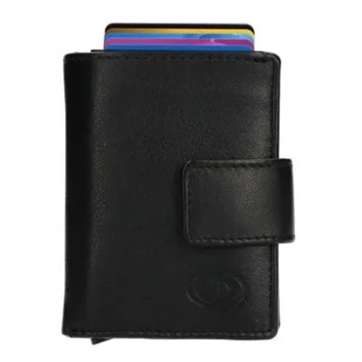 kleine leren portemonnee ka 2924 nappa zwart