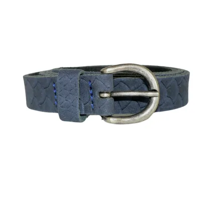 smalle riem 2 cm breed jungle blauw