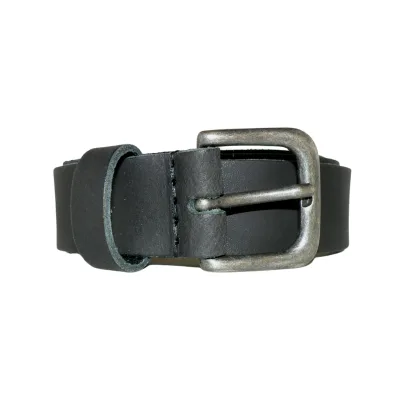 Leren broekriem 3 cm breed zwart altea