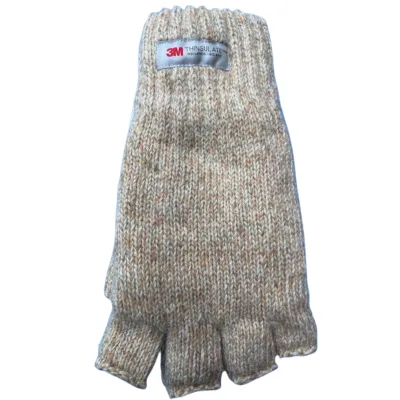 Handschoenen zonder toppen dames wol beige