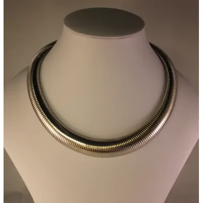 Zilverkleurige Halsketting Toenga – Nikkelvrij & Verstelbaar (60 cm)