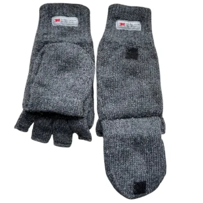 Vingerloze handschoenen / want - Dames handschoenen - Handschoenen zonder vingers - Thinsulate - Wol - Grijs