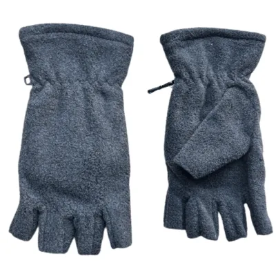 Vingerloze handschoenen - Handschoenen zonder vingers - Heren - Thinsulate - Fleece- Grijs - One size
