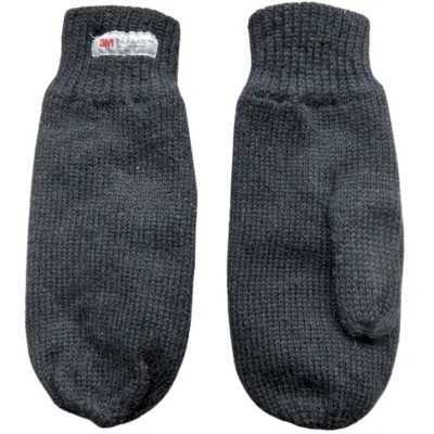 Wanten dames - Winter wanten - Thinsulate - Wol - Zwart - One size