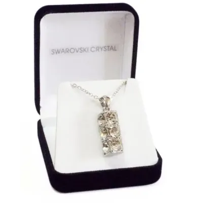 Toenga Ketting ‘Stoplicht’ – Gerhodineerd met Swarovski Kristallen