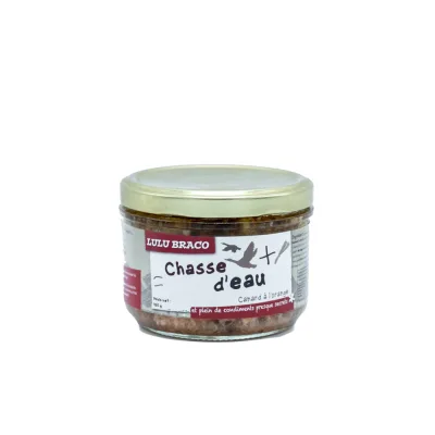 Biologische rillette van eend met sinaasappel