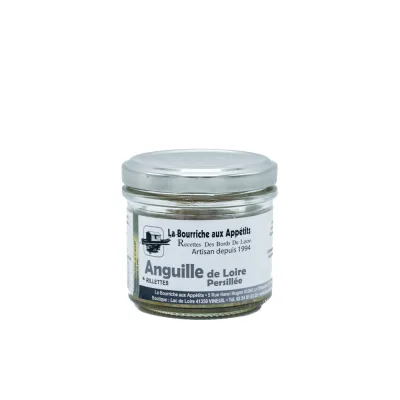 Biologische rillette van paling met peterselie